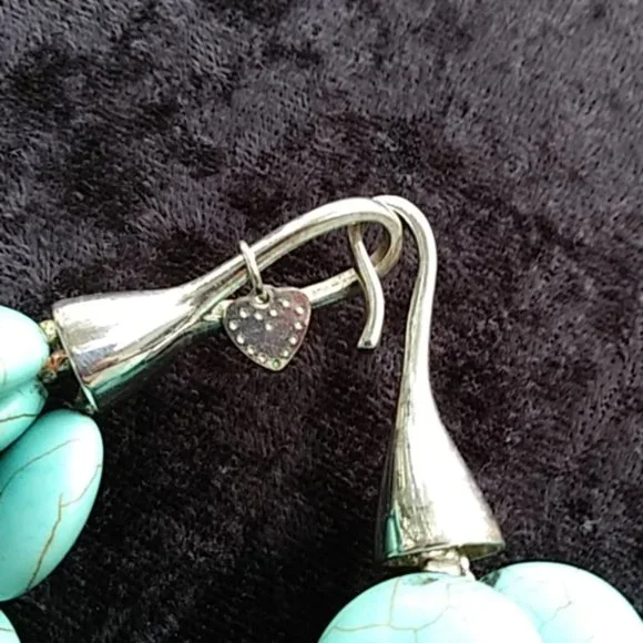 :: S&D Sterling+Turquoise Sea Necklace - Picture 13 of 15